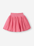 Solids: Flamingo Pink Girls Cotton Skater Skirts (2-8 Yrs)