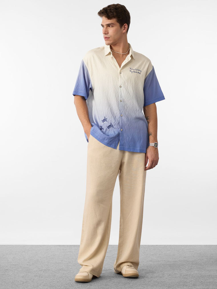 Oversized Shirt: Living By The Sea Oversized Shirts