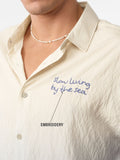 Oversized Shirt: Living By The Sea Oversized Shirts