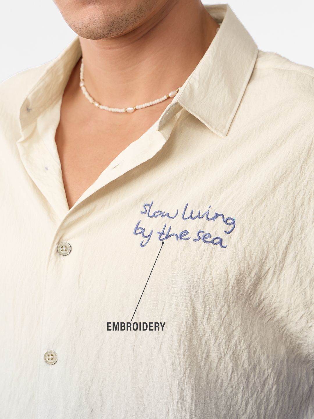 Oversized Shirt: Living By The Sea Oversized Shirts