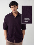 Textured Shirt: Mulberry Men Textured Shirts