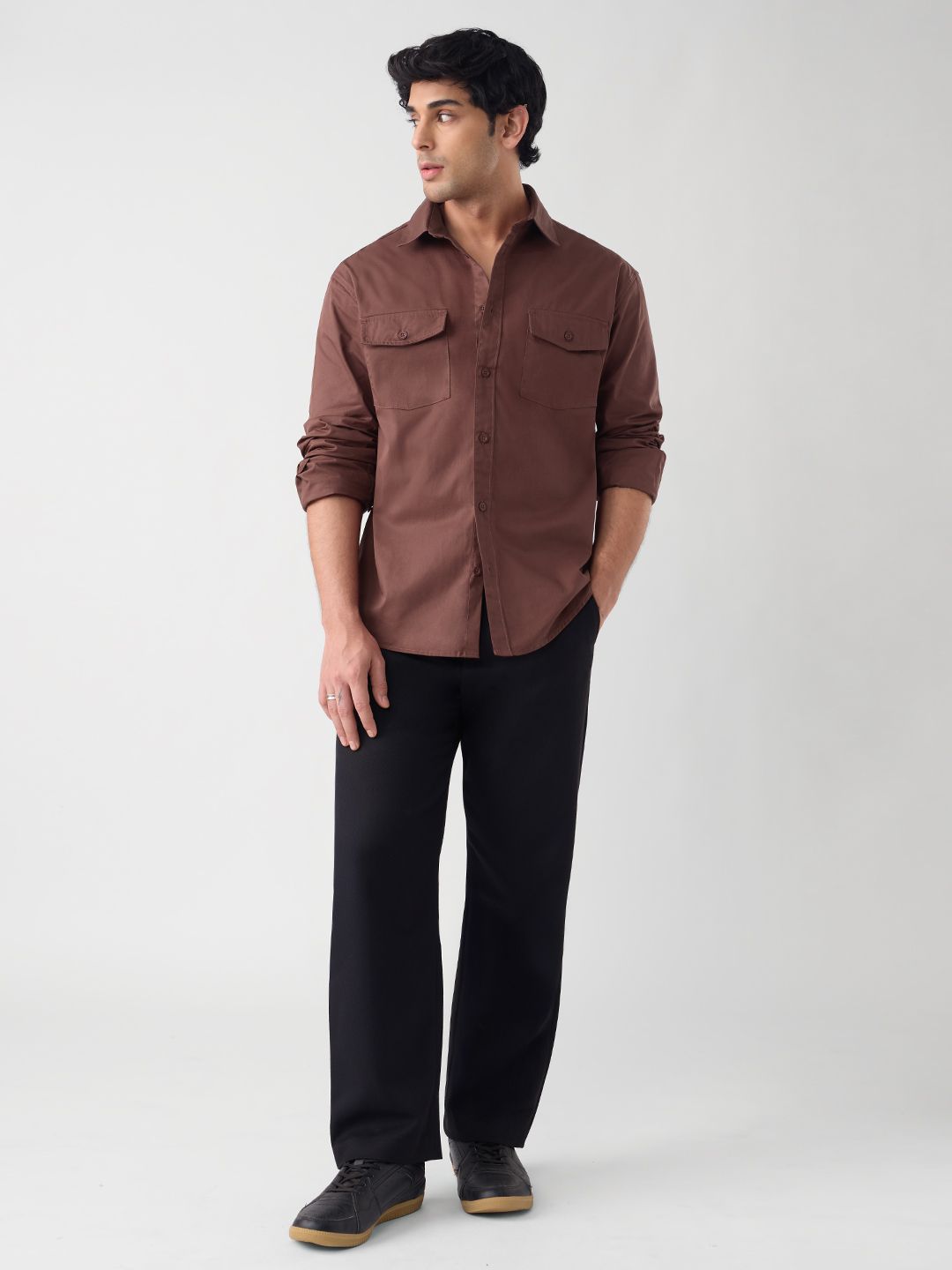 Utility Shirt: Merlot Men Utility Shirts