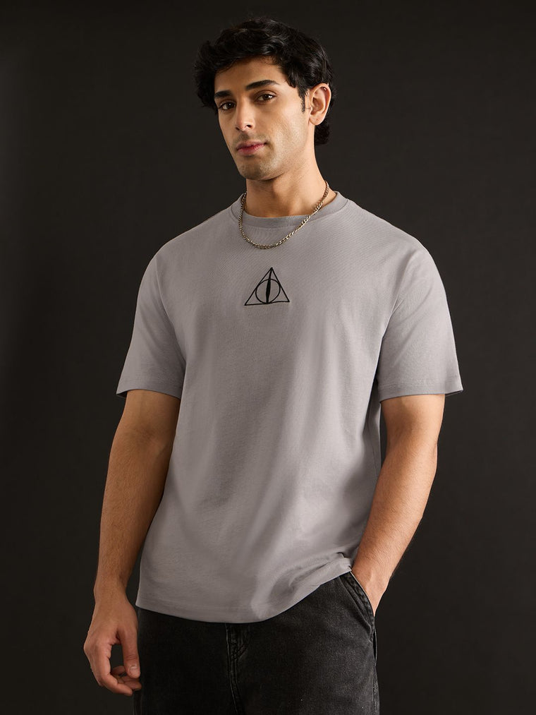Harry Potter: Hallows Men Relaxed Fit T-Shirts