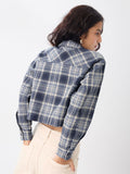 Plaid Shacket: Indigrid Women Shackets