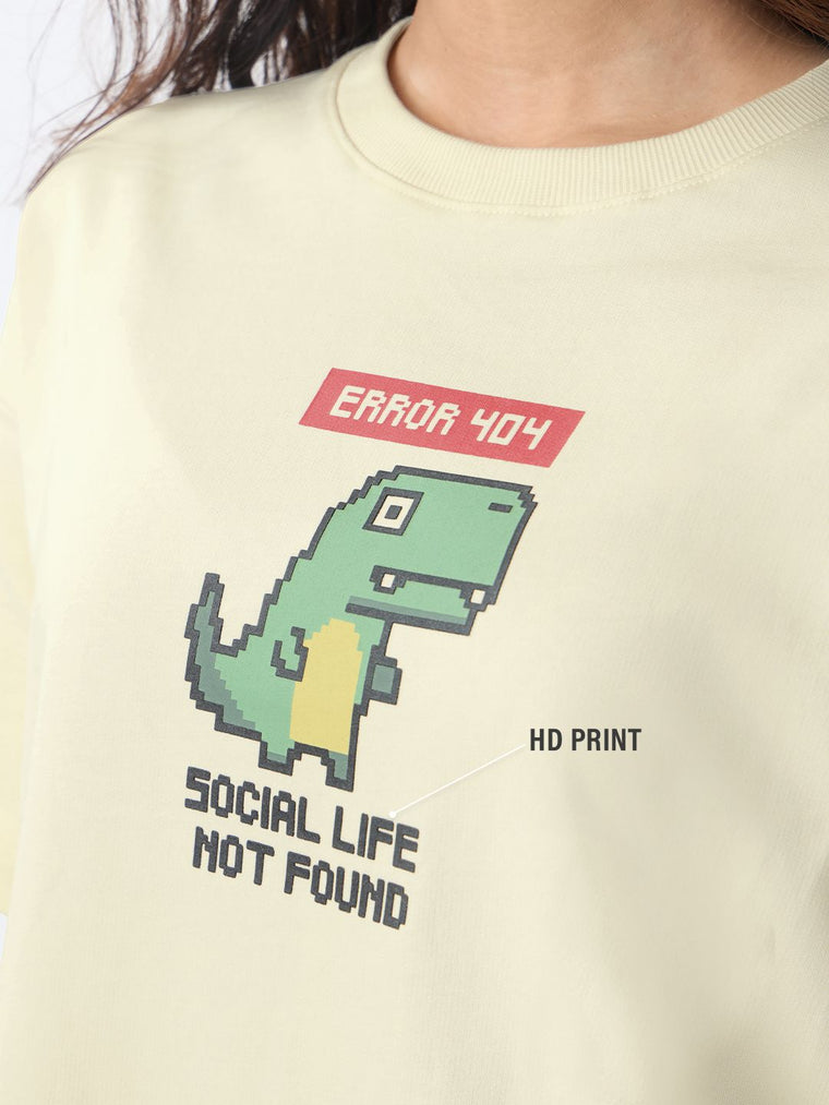 TSS Originals: Error Dino Women Oversized T-Shirts