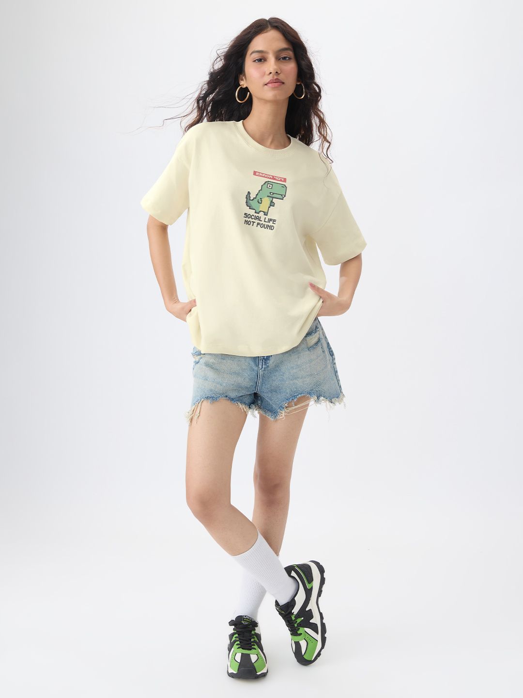TSS Originals: Error Dino Women Oversized T-Shirts