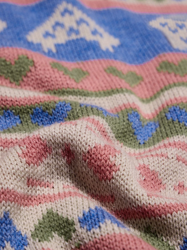 Knitted Sweater: Coral Clay Women Oversized Sweaters