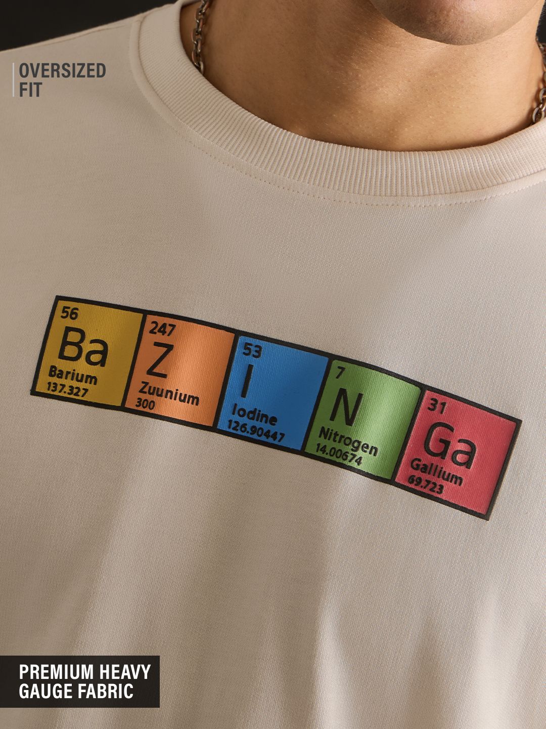TBBT: Chemical Bazinga Oversized T-Shirts