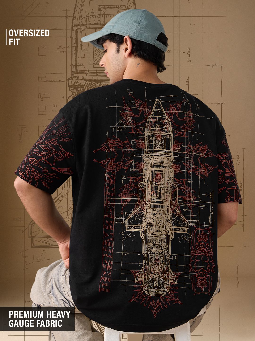Freedom: Brahmastra Oversized T-Shirts
