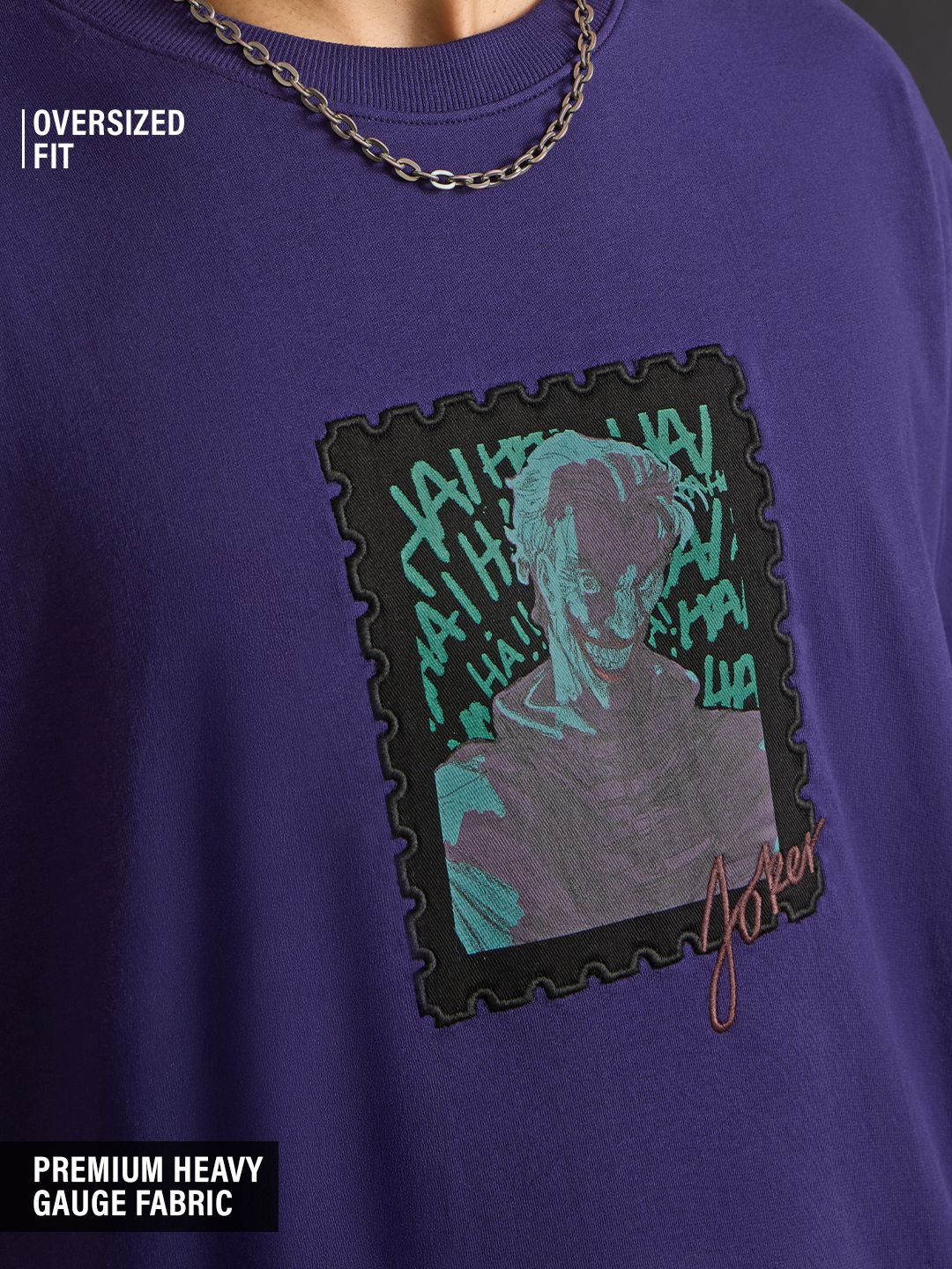 DC: Joker Patch Oversized T-Shirts