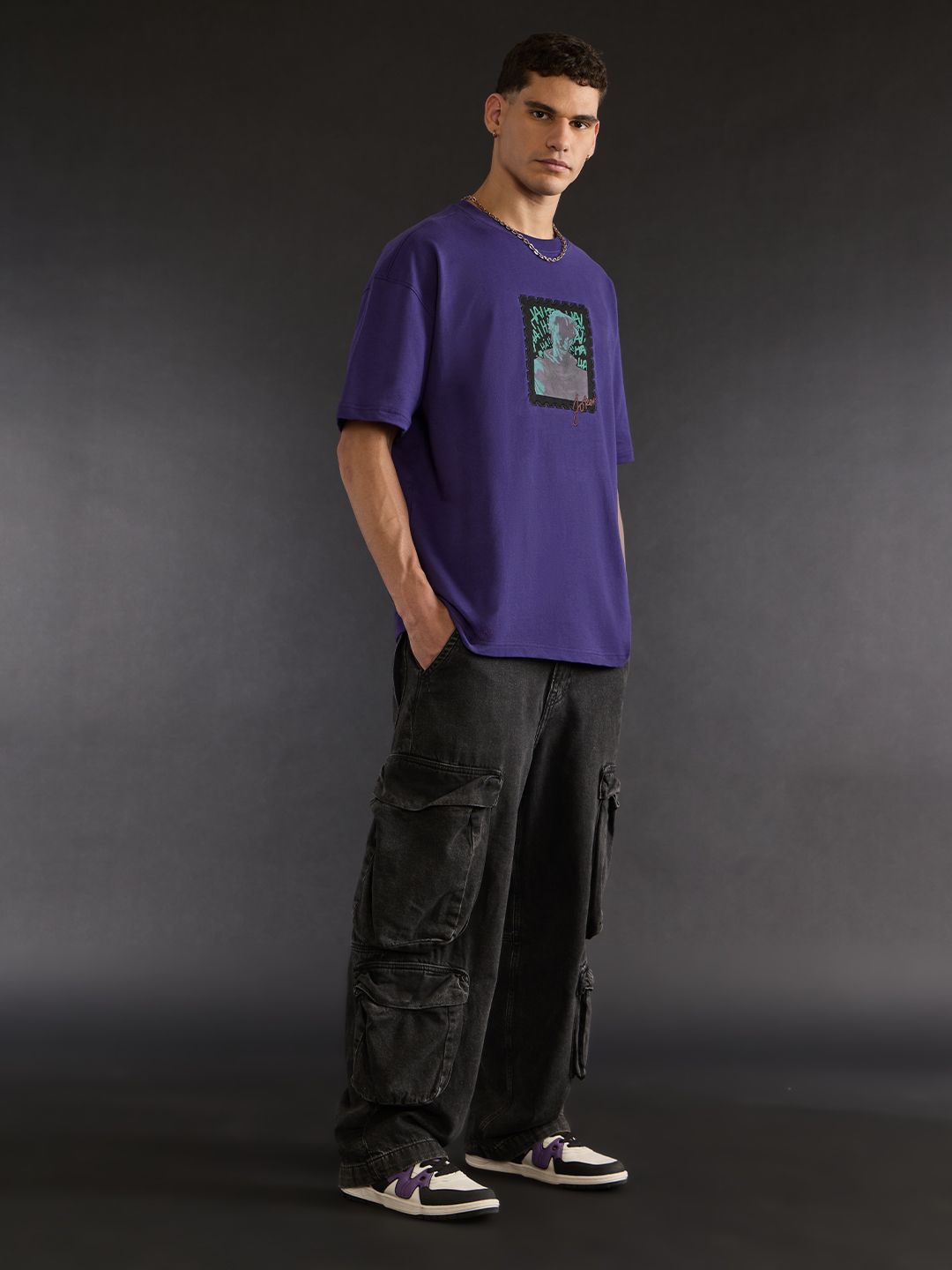 DC: Joker Patch Oversized T-Shirts