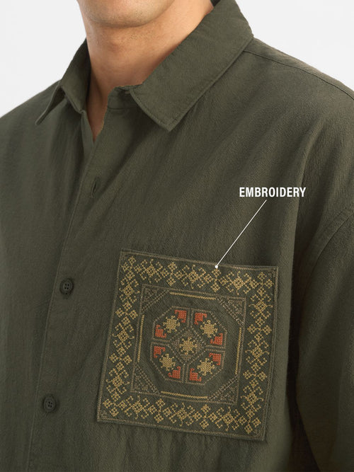 Textured Shirt: Indie Olive Holiday Shirts
