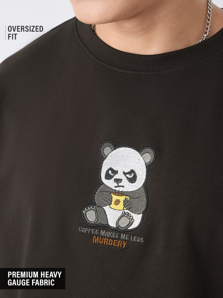 TSS Originals: Caffeine Panda Oversized T-Shirts