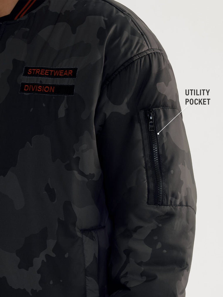 Reversible Bomber: Urban Camo Bomber Jackets