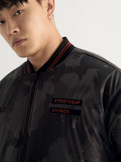 Reversible Bomber: Urban Camo Bomber Jackets
