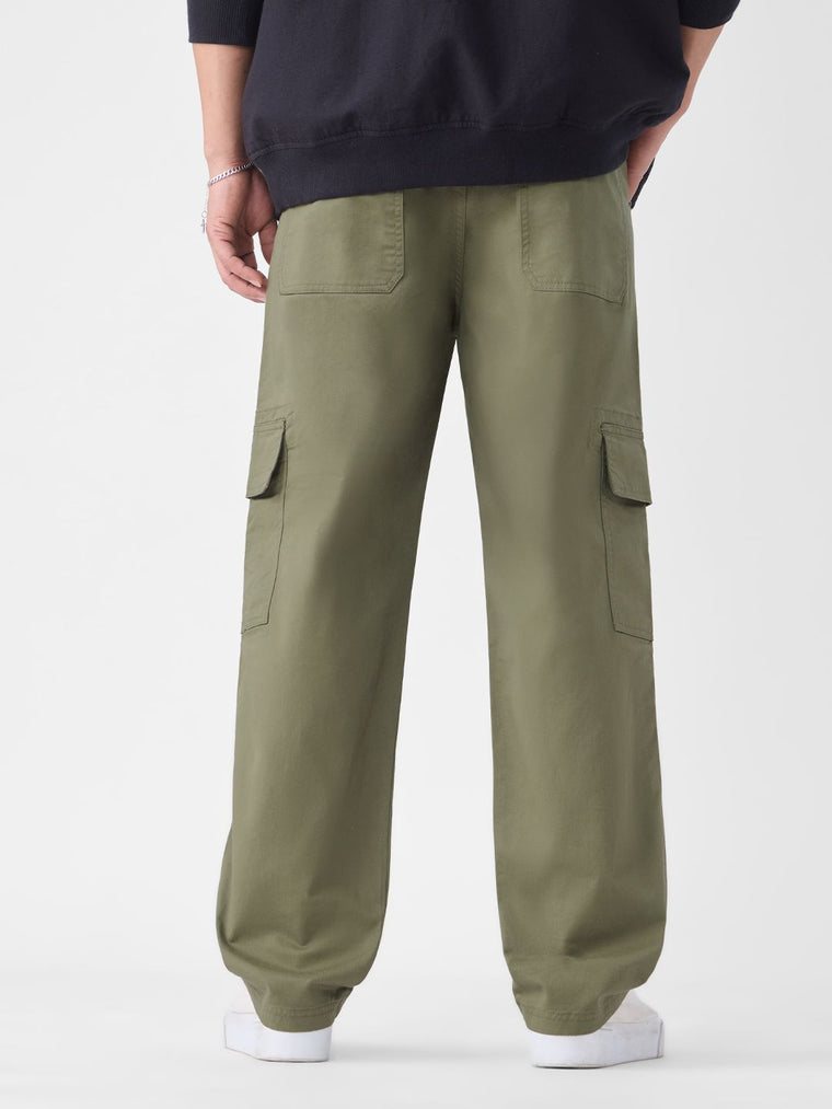 Cargo Pants: Olive Men Cargo Pants
