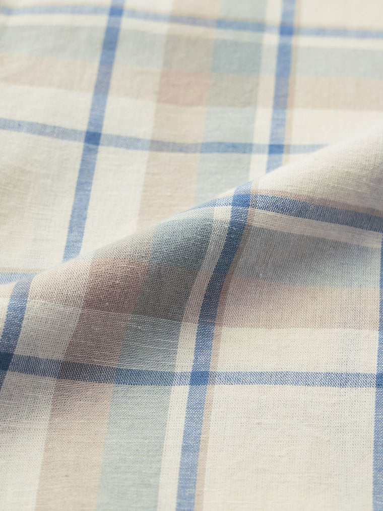 Cotton Linen Checks: Vision Cotton Linen Shirts