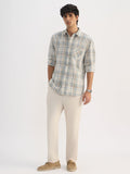 Cotton Linen Checks: Vision Cotton Linen Shirts