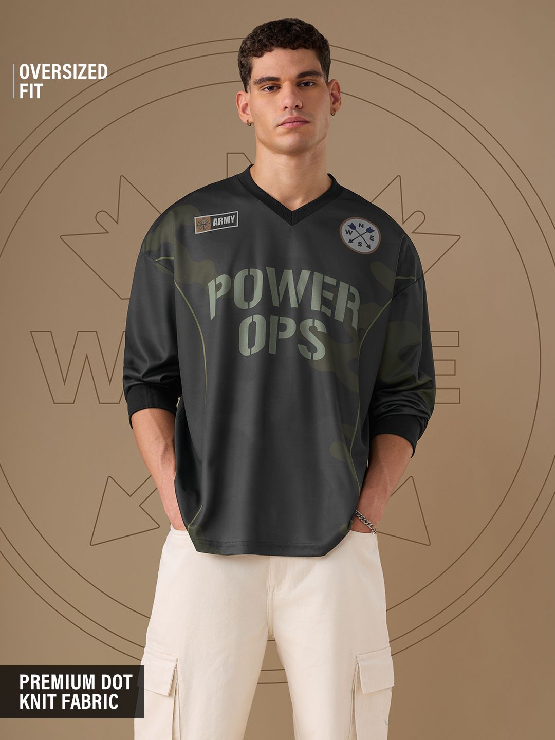 Freedom: Power Ops Oversized Full Sleeve T-Shirts