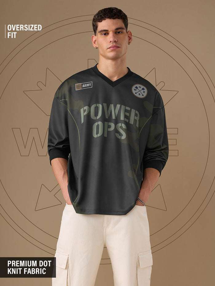 Freedom: Power Ops Oversized Full Sleeve T-Shirts