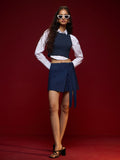 Ribbed Tank Top: Midnight Mood Women Knit Tops