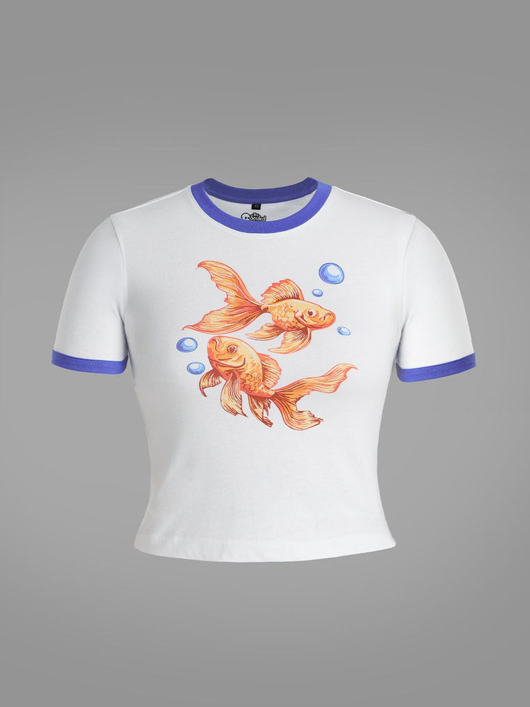 TSS Originals: Goldfish Women Fitted T-Shirts