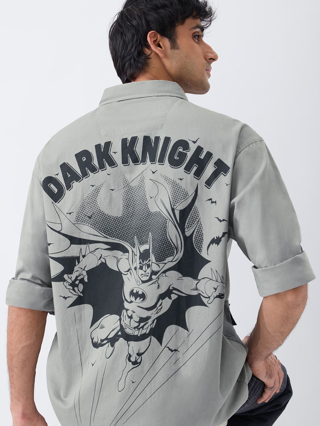 Batman: Dark Knight Returns Men Utility Shirts