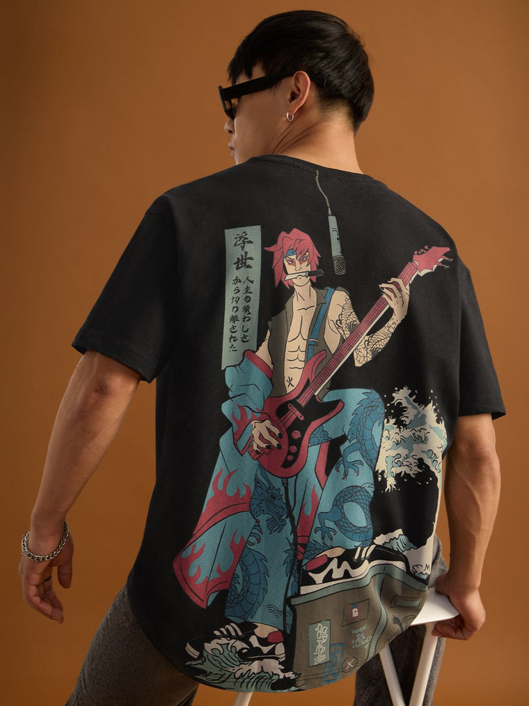 Ukiyo: Kabuki Rock Oversized T-Shirts