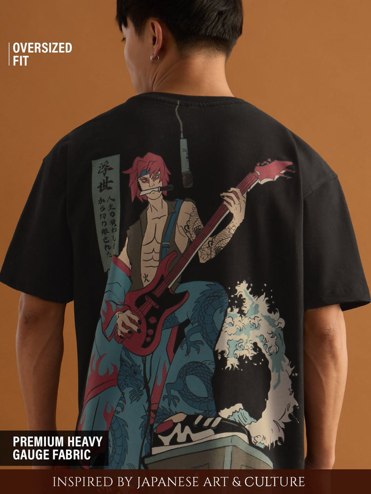 Ukiyo: Kabuki Rock Oversized T-Shirts