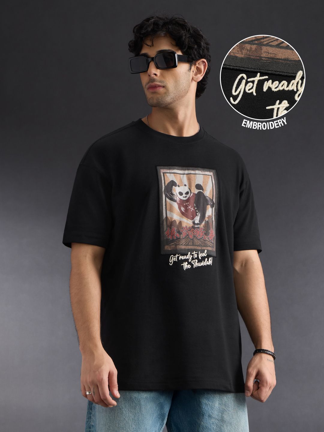 Kung Fu Panda: Feel The Thundah Oversized T-Shirts