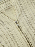 Tailored Zipper Shirt: Cream Women Fitted Shirts