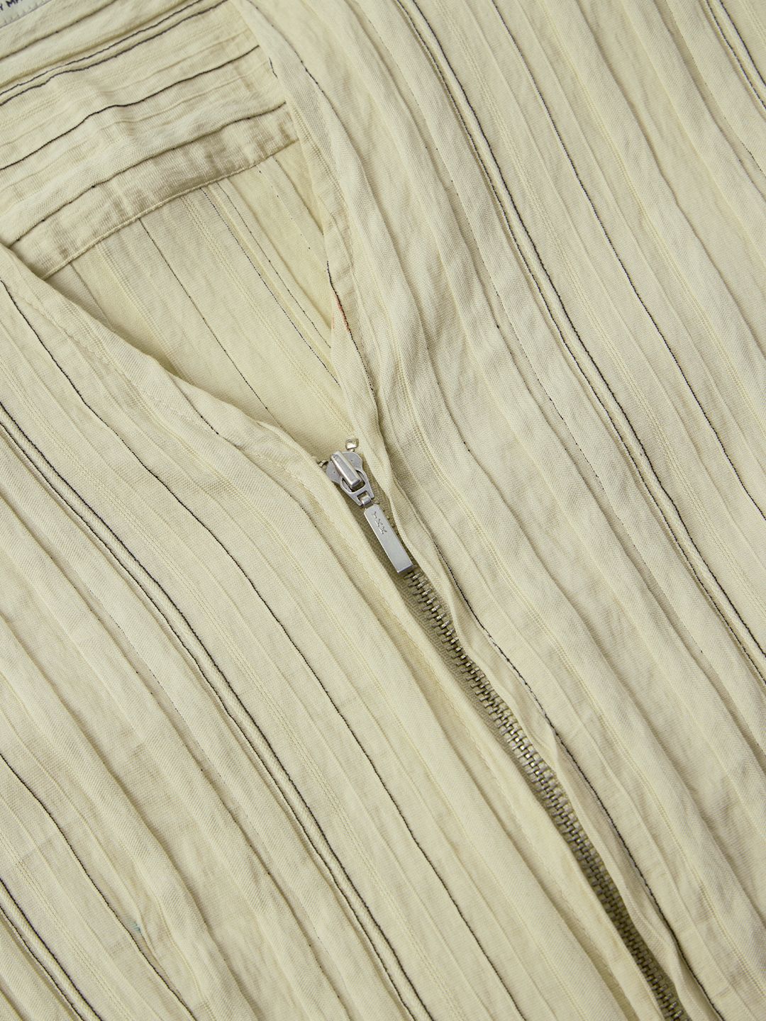 Tailored Zipper Shirt: Cream Women Fitted Shirts