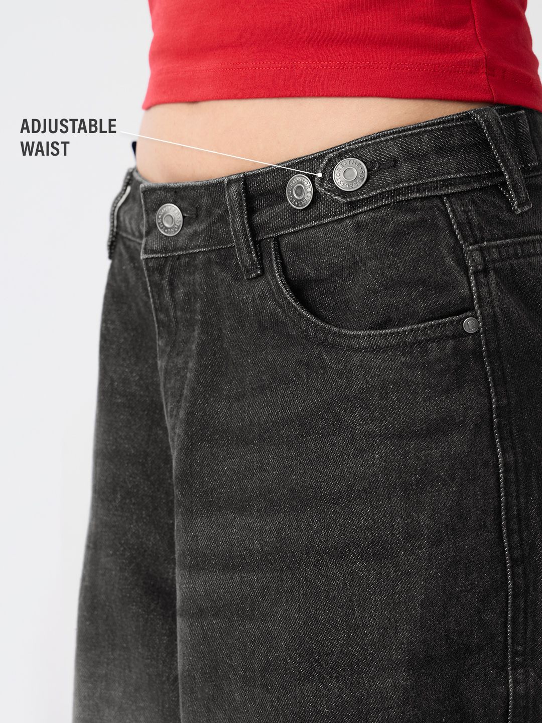 Barrel-Fit Denim: Carbon Utility Women Barrel Denims