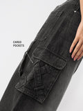 Barrel-Fit Denim: Carbon Utility Women Barrel Denims