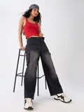 Barrel-Fit Denim: Carbon Utility Women Barrel Denims