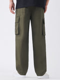 Cargo Pants: Tranquil Green Men Cargo Pants
