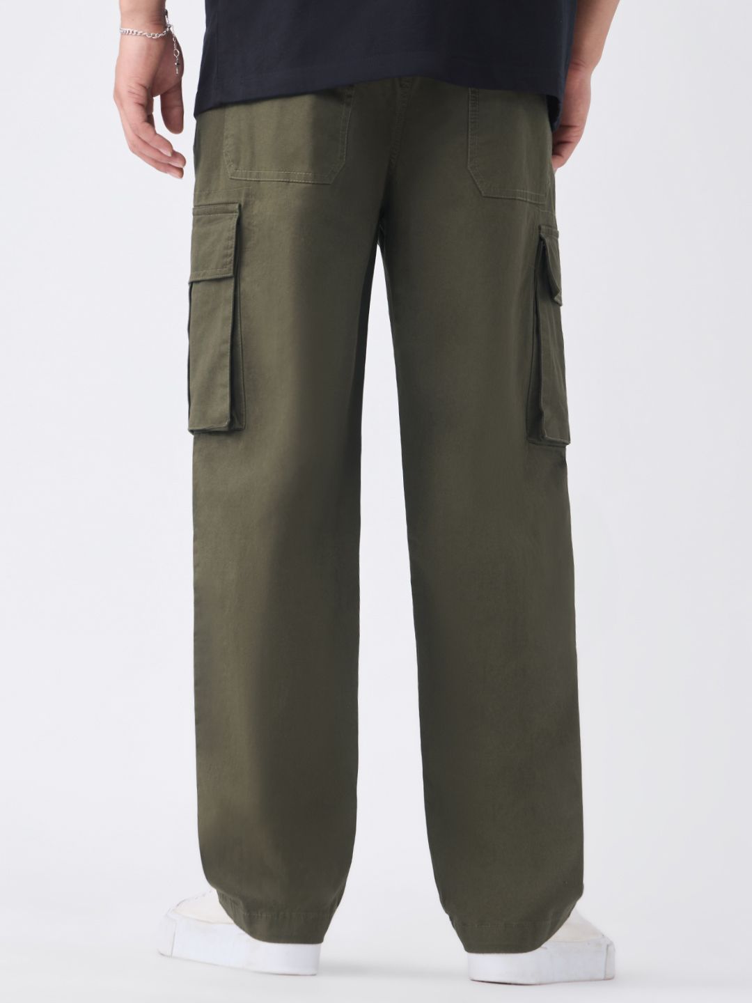 Cargo Pants: Tranquil Green Men Cargo Pants