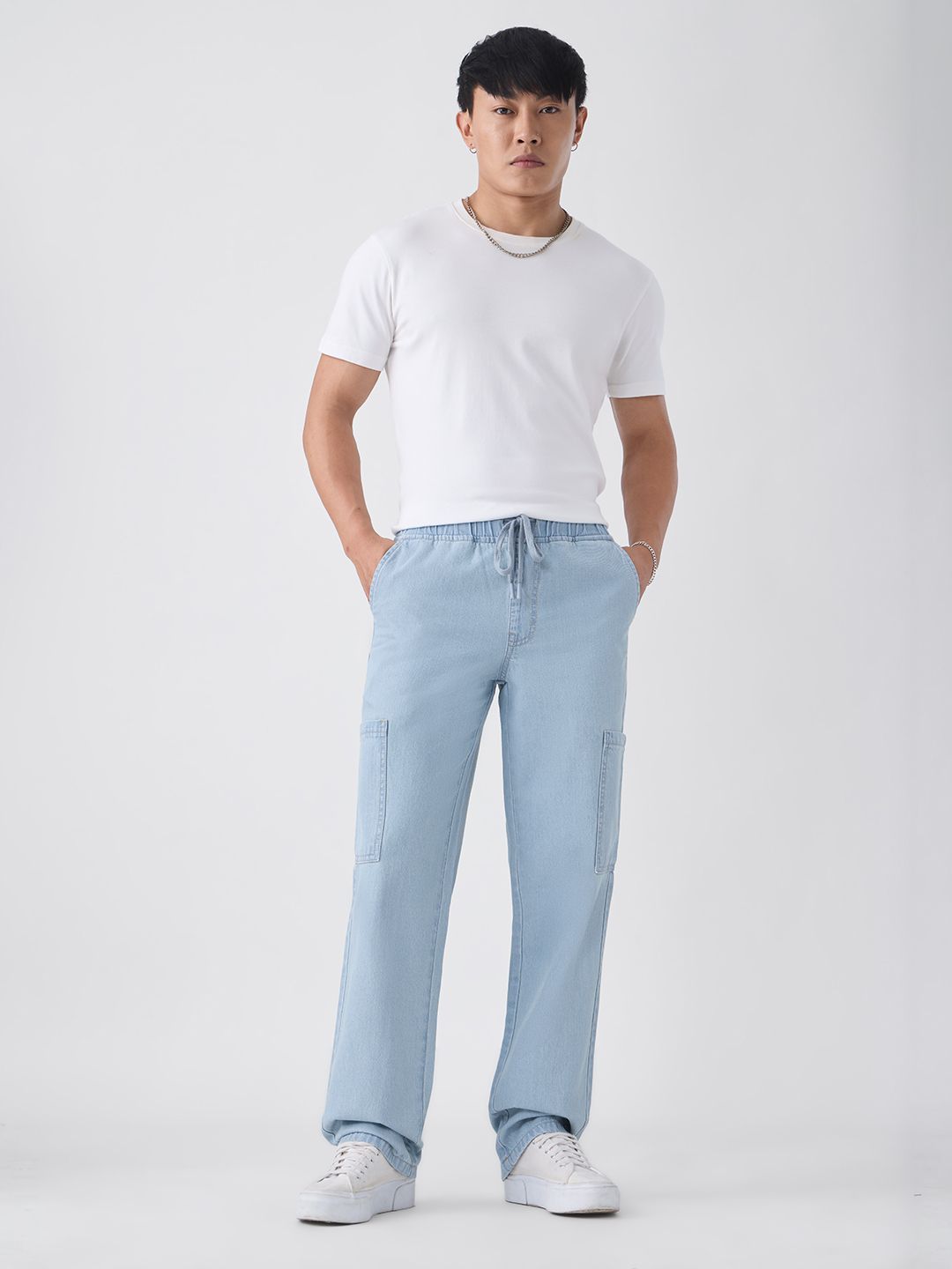 Pull On Denims: Outland Men Cargo Jeans