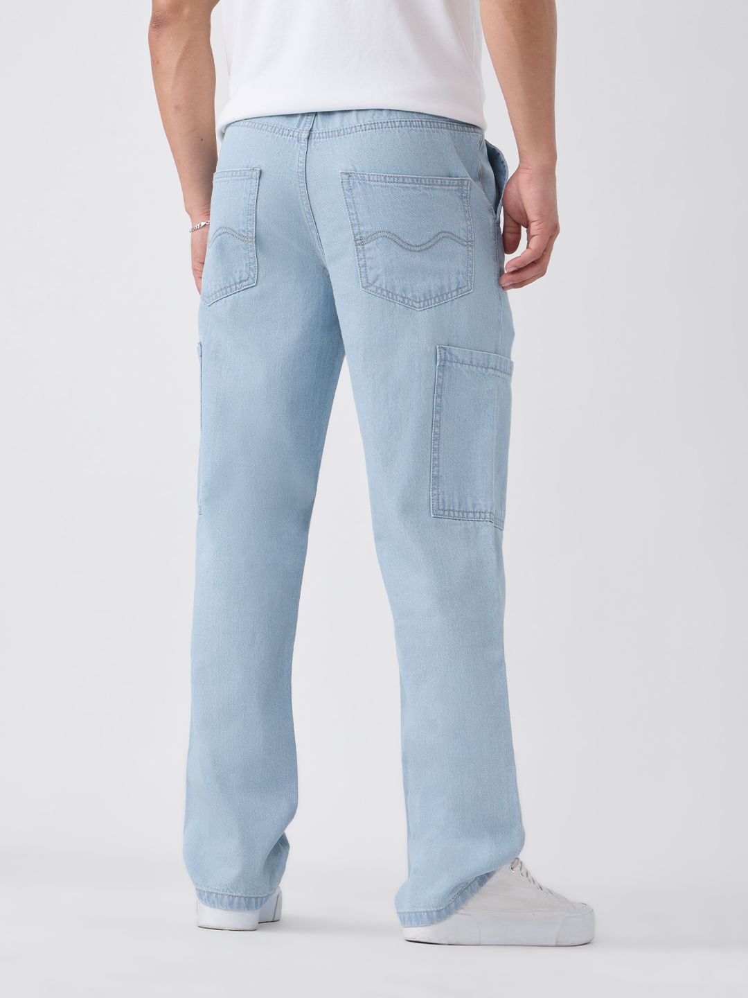 Pull On Denims: Outland Men Cargo Jeans