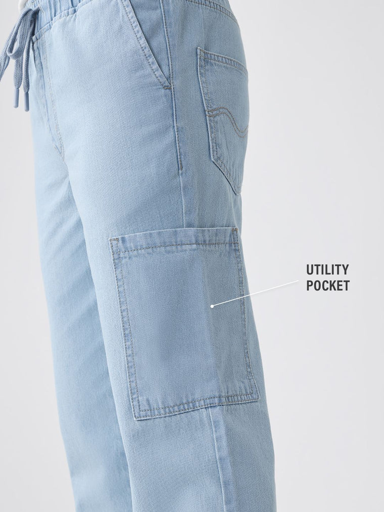 Pull On Denims: Outland Men Cargo Jeans