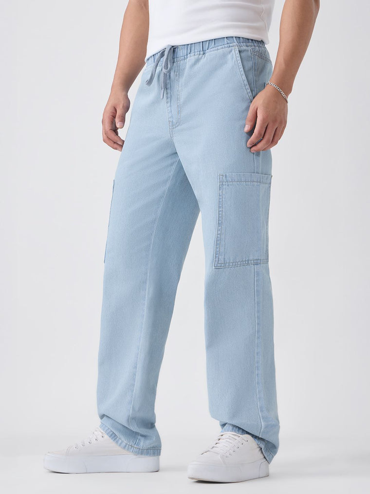 Pull On Denims: Outland Men Cargo Jeans