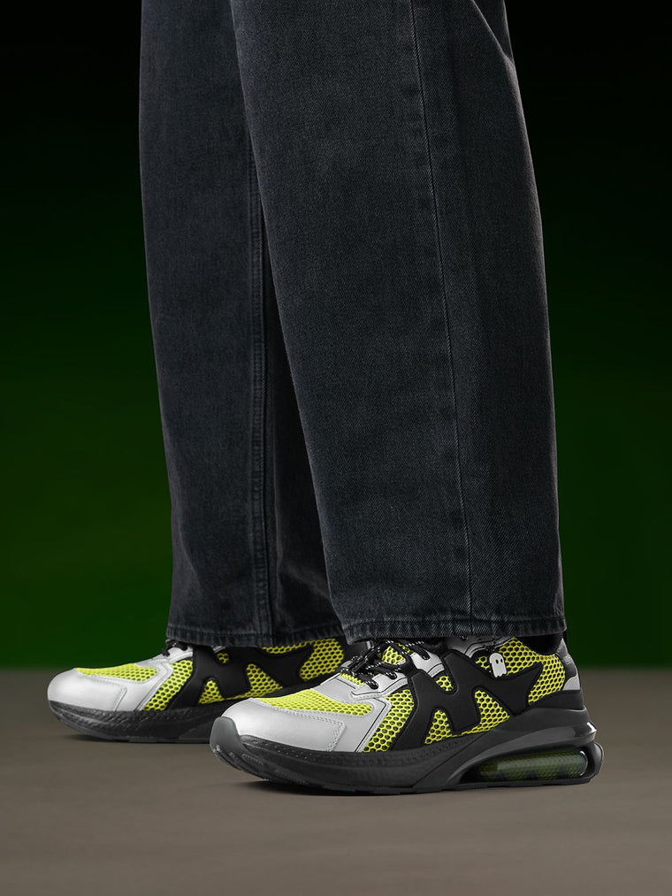 Urban Blaze: Green Lab Men Low Top Sneakers