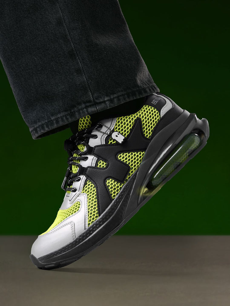 Urban Blaze: Green Lab Men Low Top Sneakers