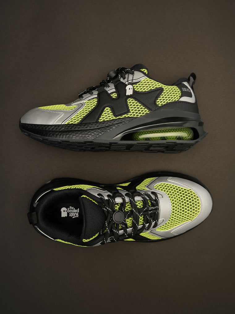 Urban Blaze: Green Lab Men Low Top Sneakers