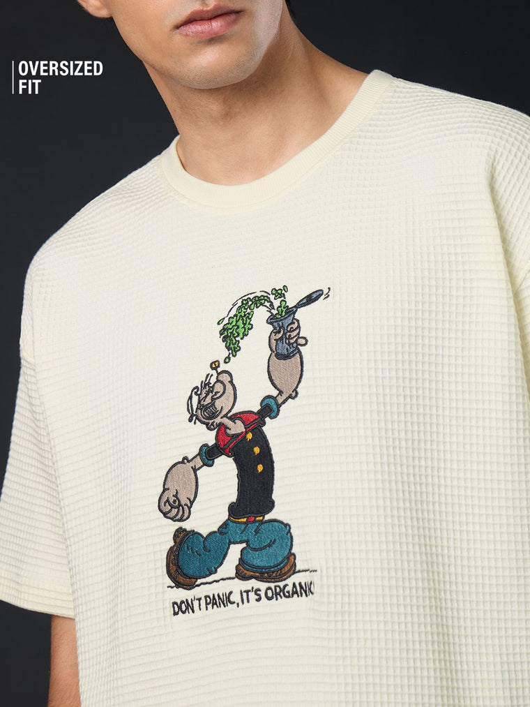 Textured: Popeye Don't Panic Oversized T-Shirts