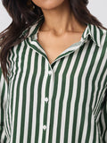 Textured Shirt: Pine Women Regular Shirts
