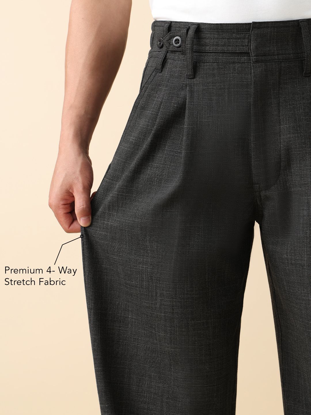 Korean Pants: Graphite Men Super Flex Pants