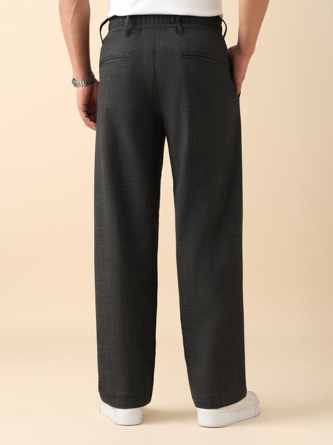Korean Pants: Graphite Men Super Flex Pants