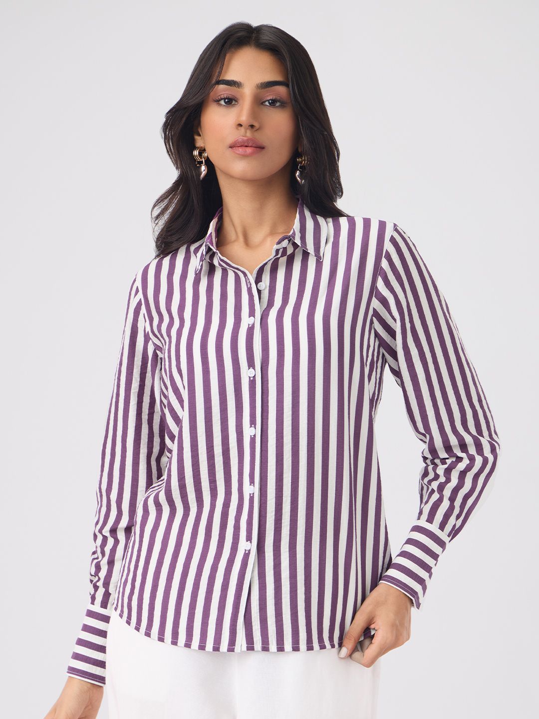 Textured Shirt: Grapevine Women Regular Shirts