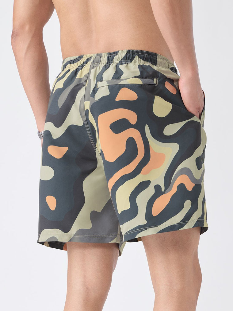 Swim Shorts: Camo Men Swimwear Shorts